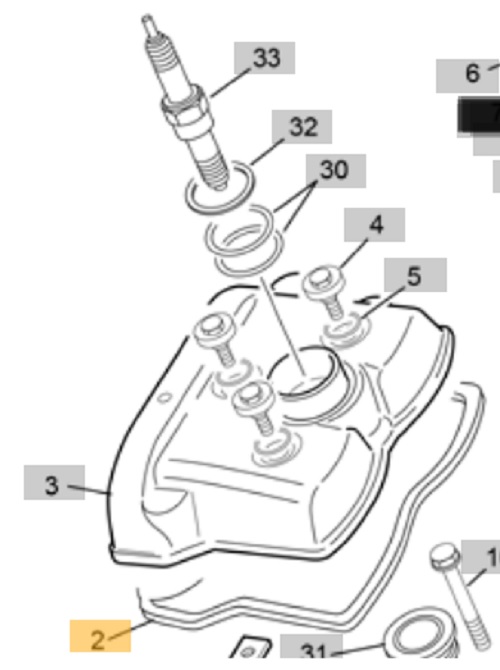 SHERCO GUARNIZIONE COPERCHIO PUNTERIE