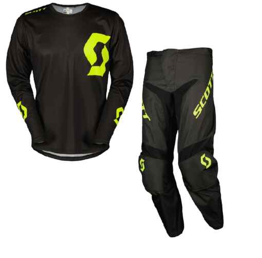 SCOTT COMPETE  NERO PANTALONE E MAGLIA MOTOCROSS